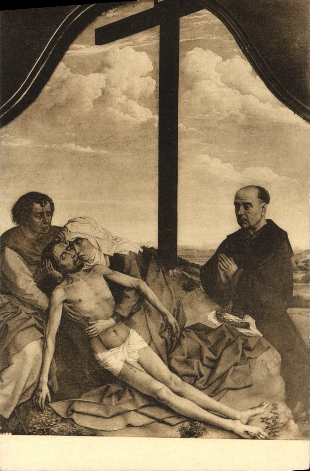 CPA La Piedad Van Der Weyden Museo Del Prado Sin Catalogar