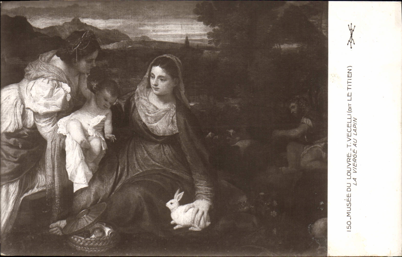 CPA Musee Du Louvre La Vierge Au Lapin Vecelli Le Titien
