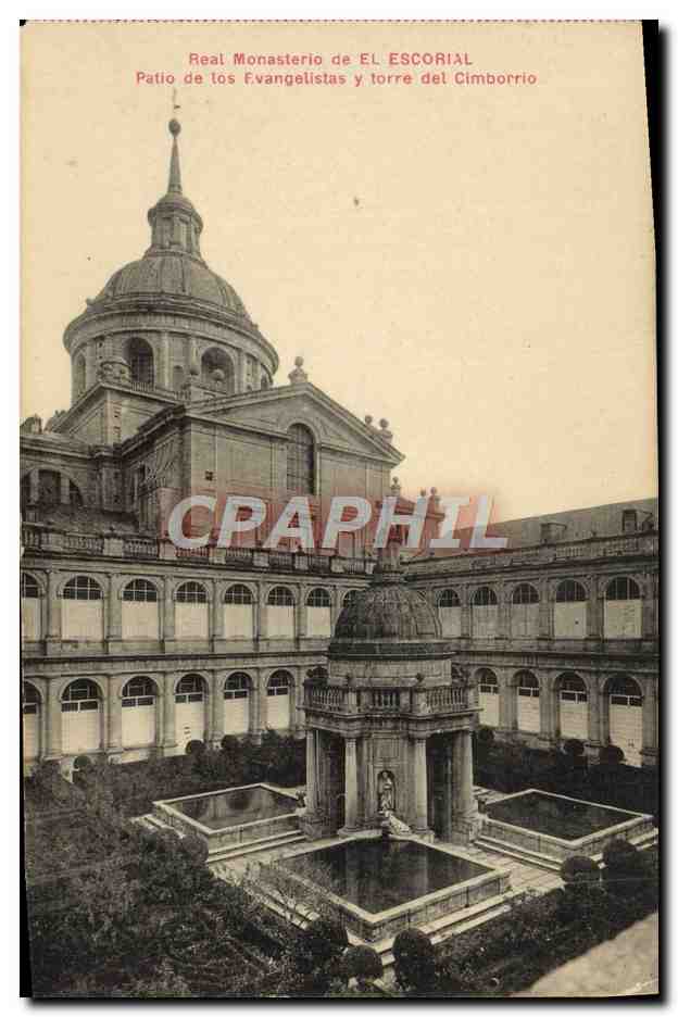 CPA Real Monasterio De El Escorial Patio De Los Evangelistas Torre del Cimborrio