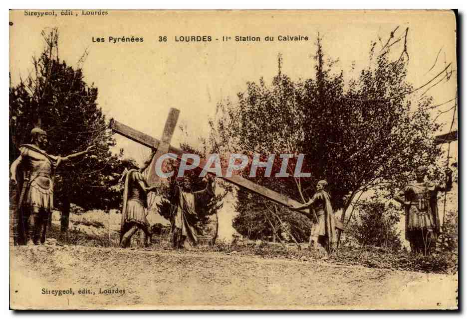 Lourdes - 1ère Station du Calvaire — Sireygeol, édit., Lourdes
