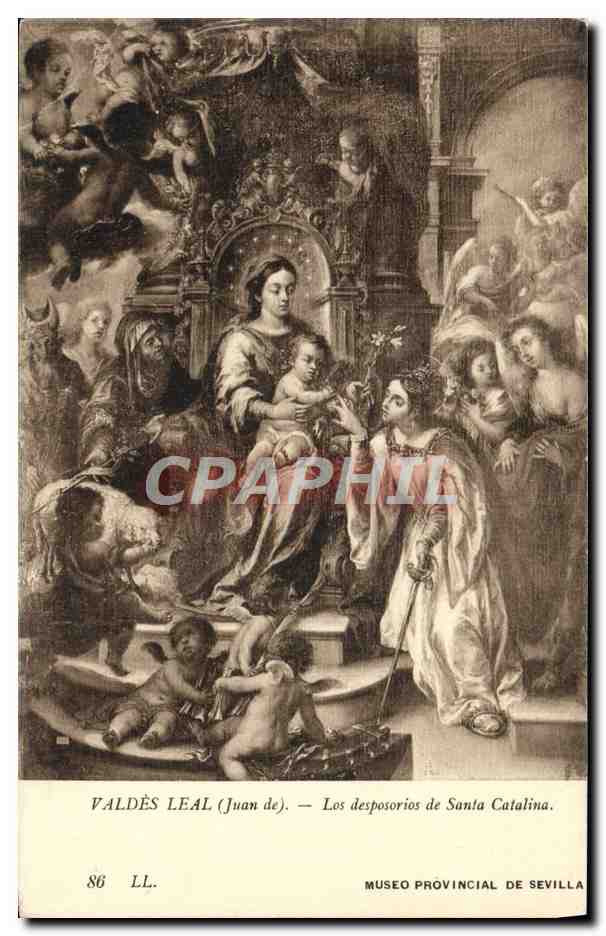CPA Valdes Leal Los Desposorios De Santa Catalina Museo Provincial de Sevilla