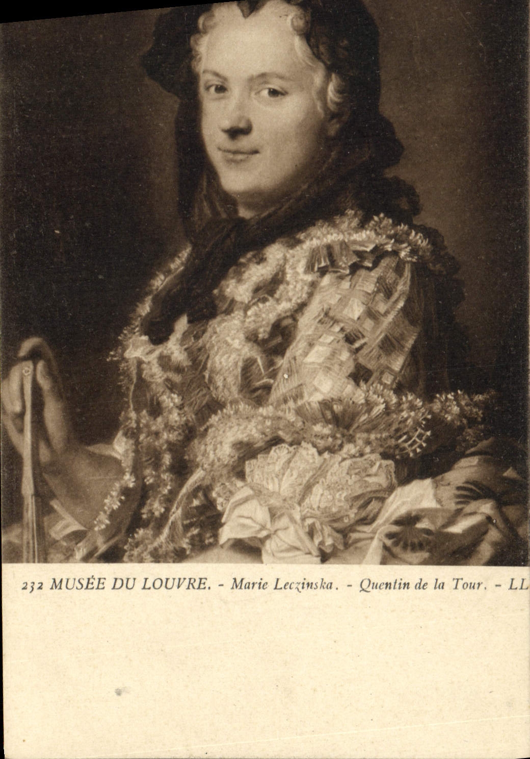 CPA Musee Du Louvre Marie Leczinska Quentin de la Tour