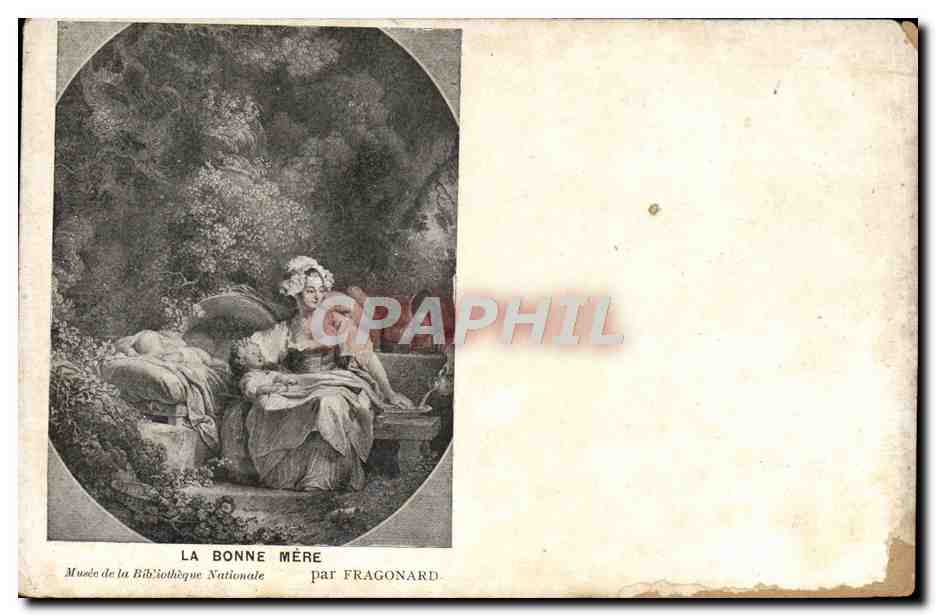 CPA La Bonne Mere Musee De La Bibliotheque Nationale Par Fragonard