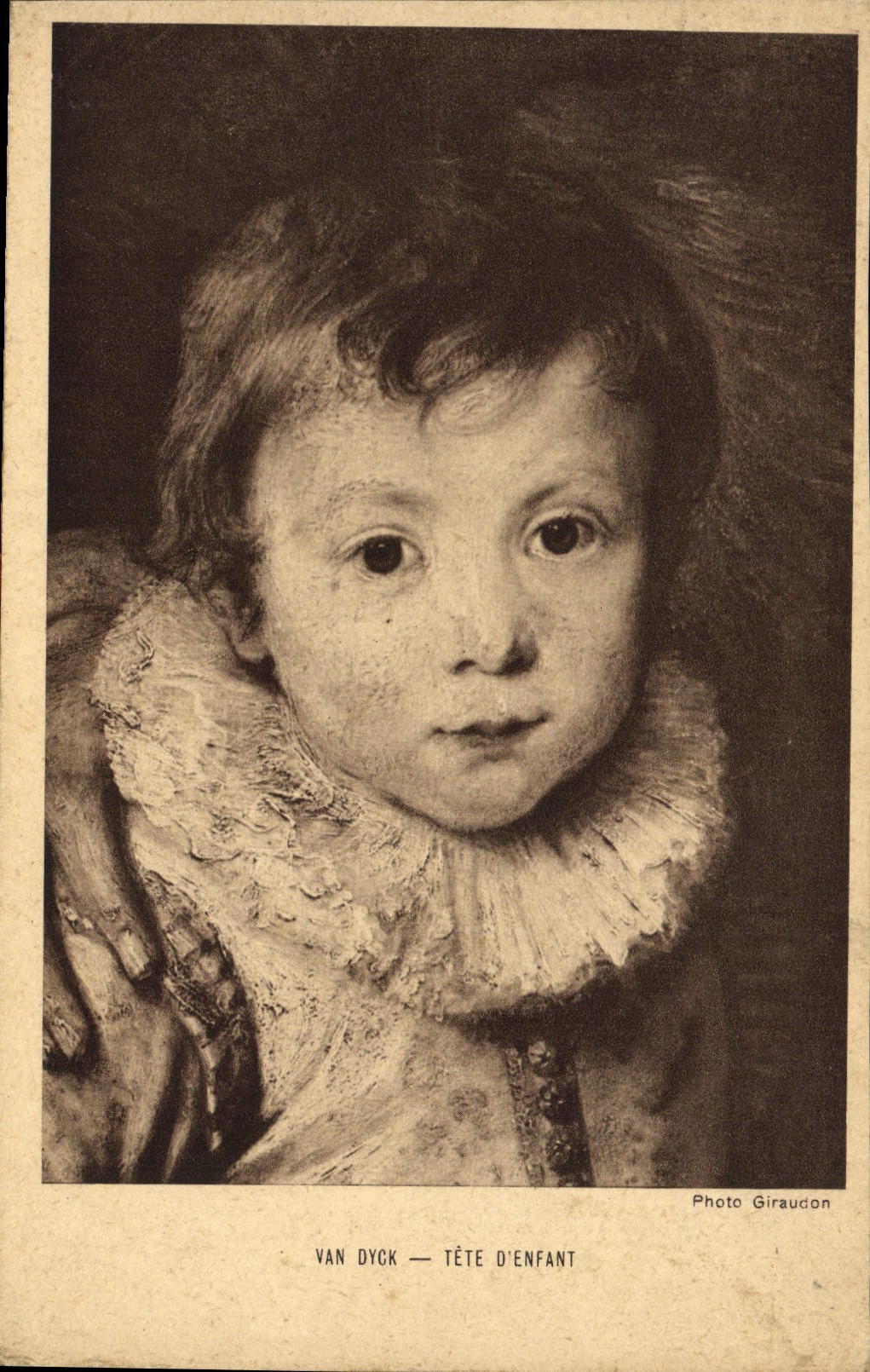 CPA Van Dyck Tete D'Enfant