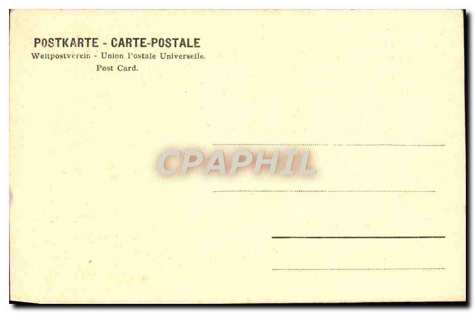 CPA Galeries Royales De Tableaux Cassel Avan Dyck Portrait d'un homme — Verso