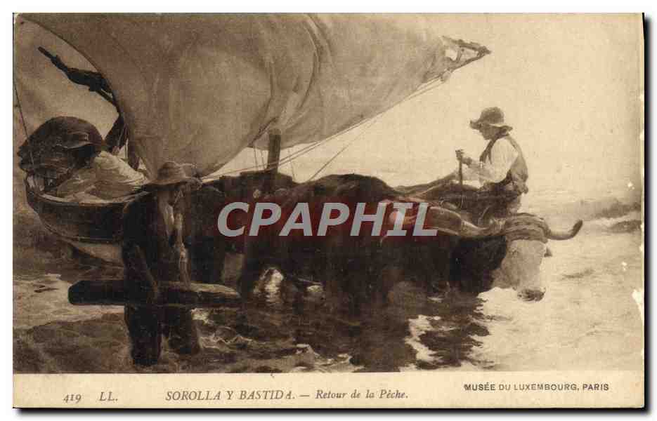 CPA Sorolla Y Bastida Retour De La Peche Musee Du Luxembourg Paris