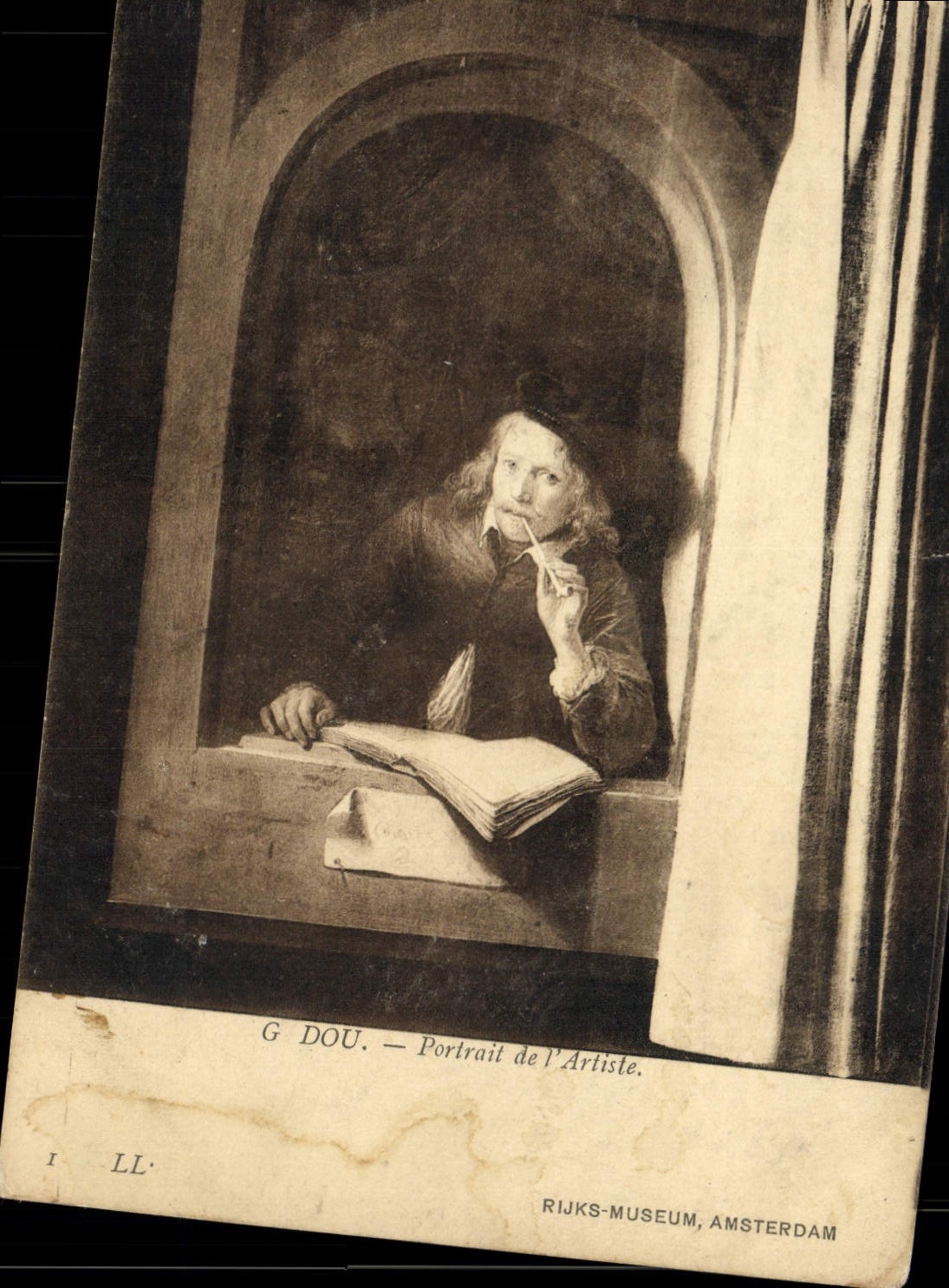 CPA Dou Portrait De l'Artiste Rijks Museum Amsterdam