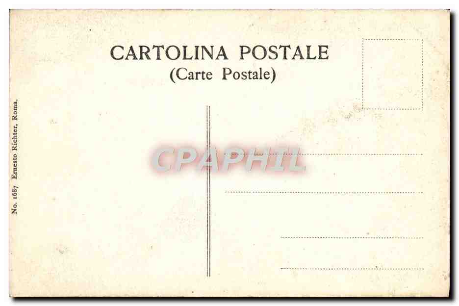 CPA Roma Donna Laura Pinacoteca Capitolina — Verso