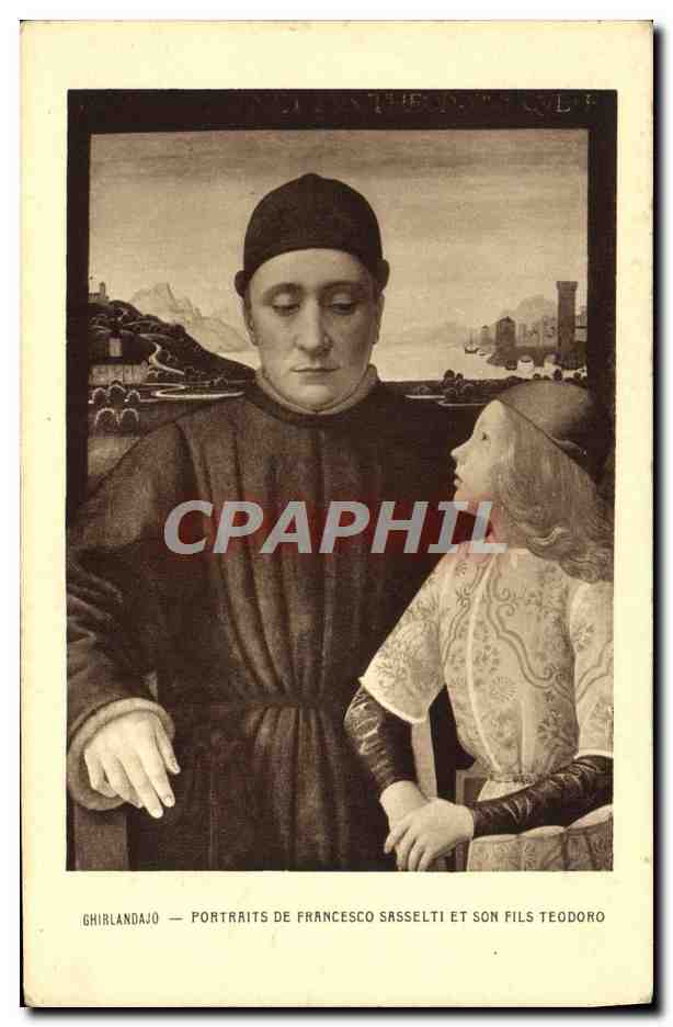 CPA Ghirlandajo Portraits De Francesco Sasselti Et Son Fils Teodoro
