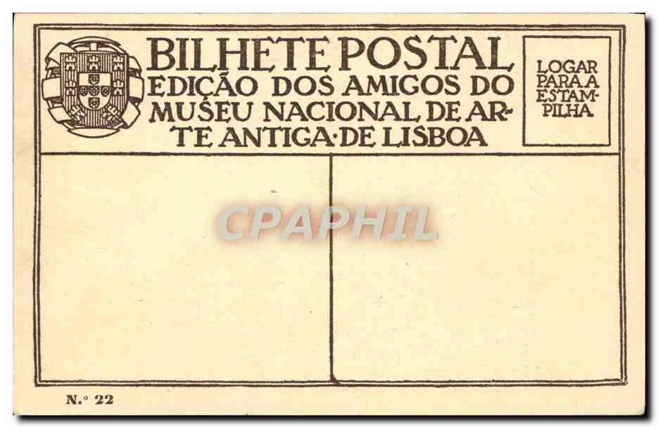 CPA Escola Portugulsa Do Seculo — Verso