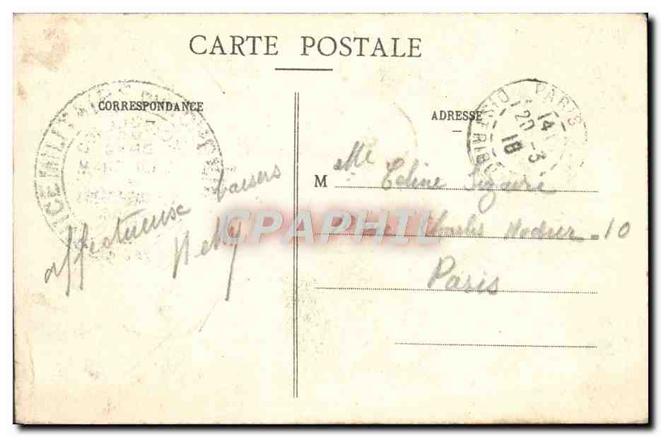 CPA Marseille Entree Du Vieux Port Et Font Transbordeur — Rückseite