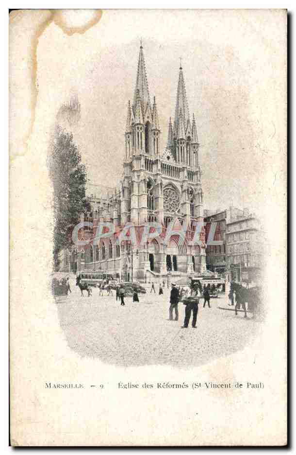Marseille — Église des Réformés (St Vincent de Paul) — CPAPHIL n°9
