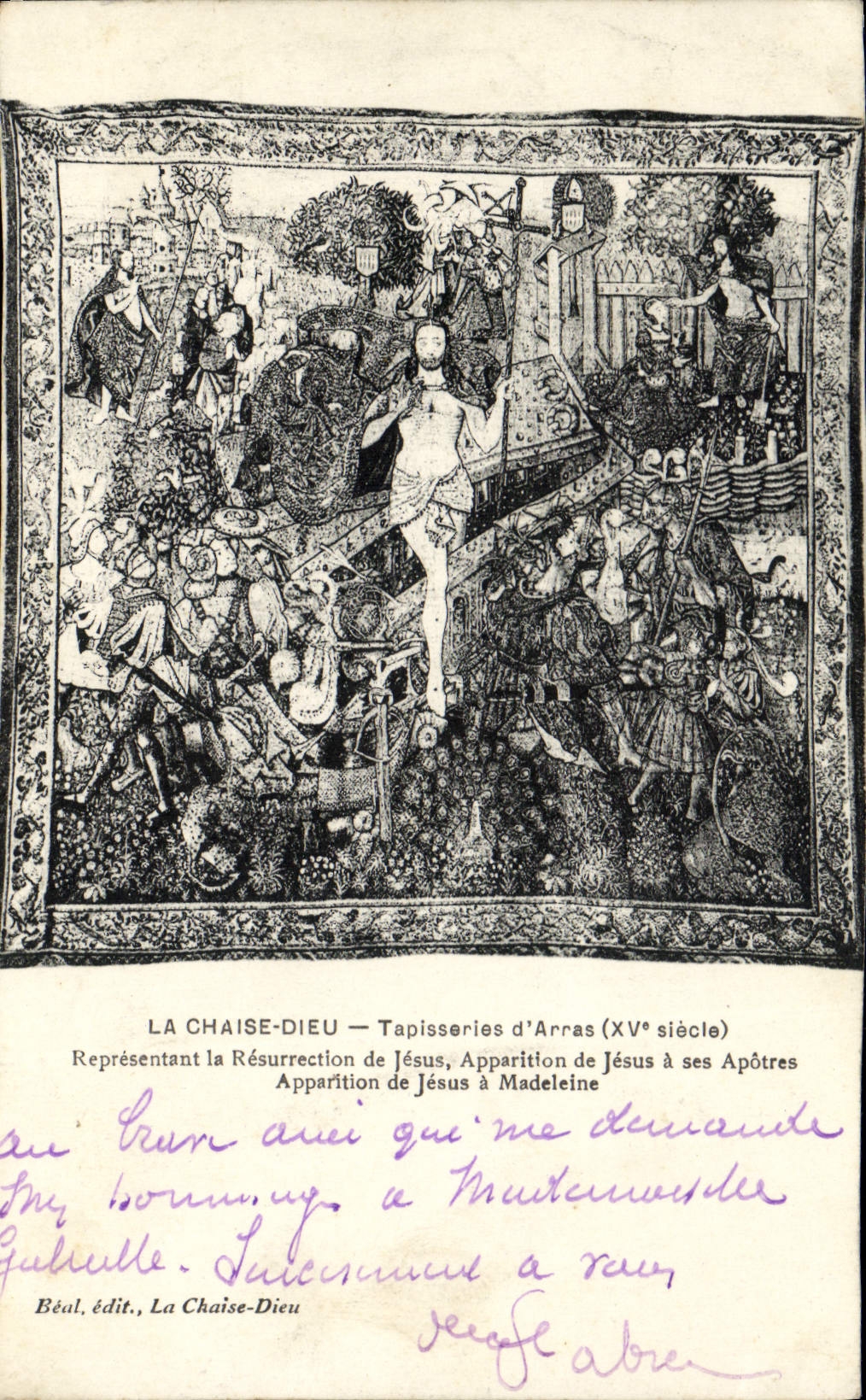 CPA La Chaise Dieu Tapisseries d'Arras Resurrection de Jesus