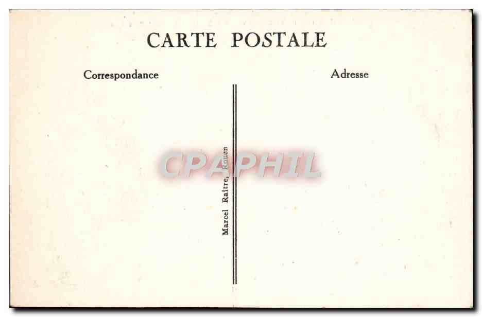 CPA Rouen Place Carnot Vue Des Quais Et Du Pont Boieldieu — Verso