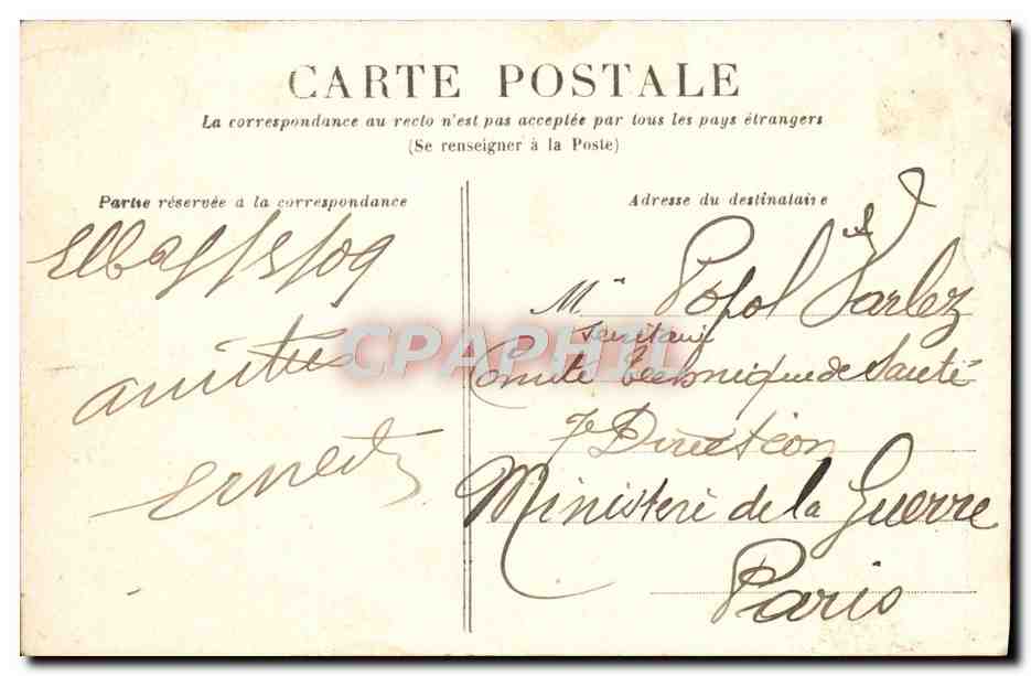 CPA Elbeuf Monument Aux Morts Pour La Partie Militaria — Rückseite