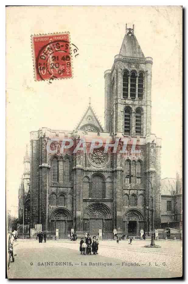 CPA Saint Denis La Basilique Facade
