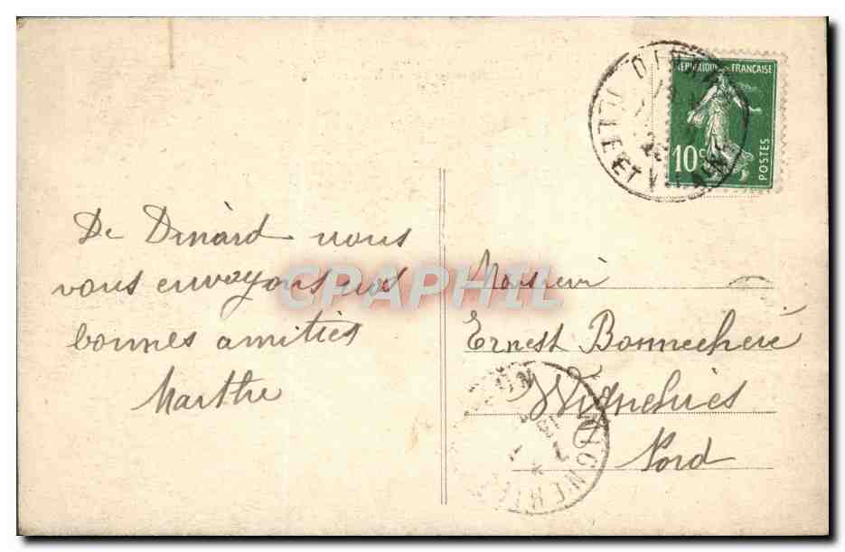 Côte d'Émeraude - Emerald Coast — Dinard, vue de La Malouine — Édition Guérin, n° 4467 — Back