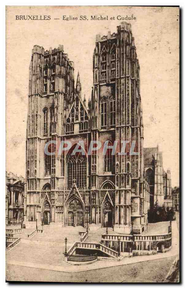 CPA Bruxelles Eglise SS Michel et Gudule