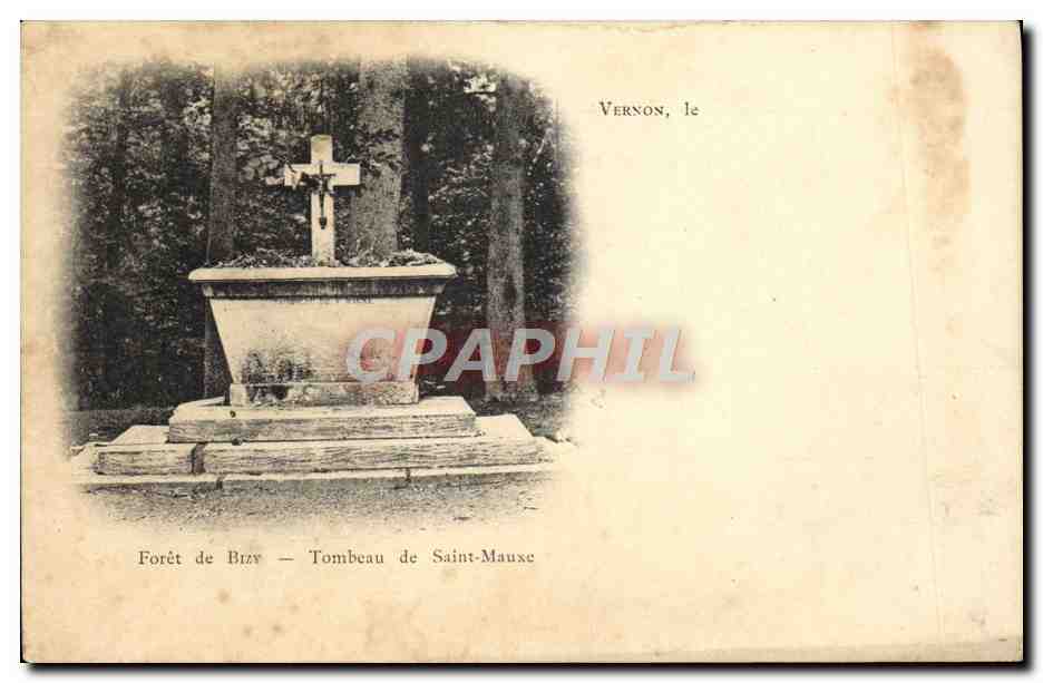 CPA Vernon Foret de Bizy Tombeau de Saint Mauxe