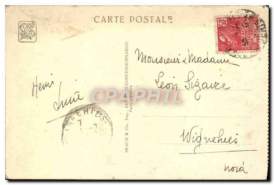 CPA Paris Expostion Coloniale Internationale 1931 Temple d'Angkor Vat — Rückseite