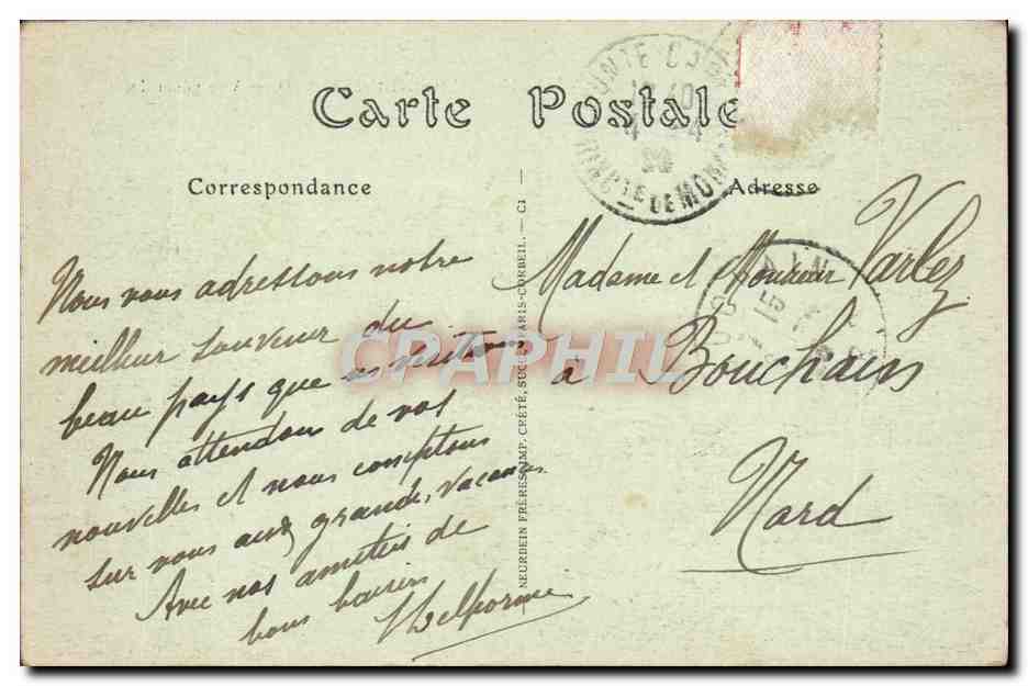 CPA Monaco Principaute Vue Generale — Rückseite