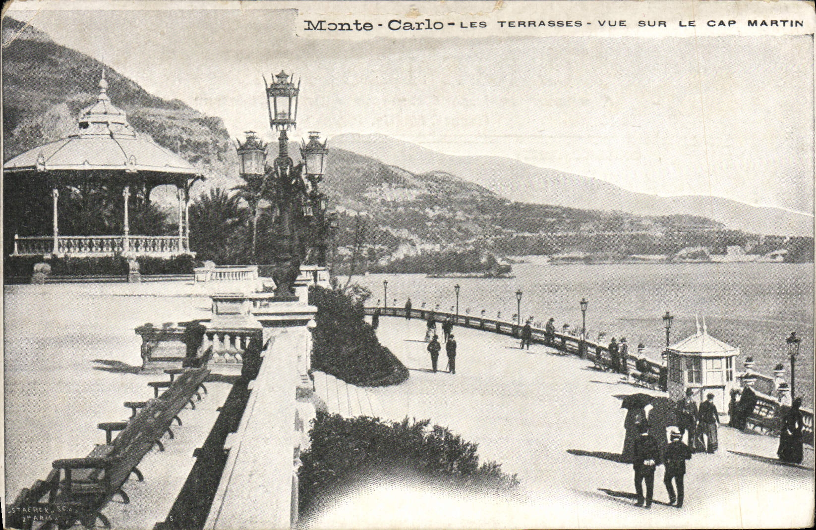 CPA Monte Carlo Les terrases Vue sur le Cap Martin 