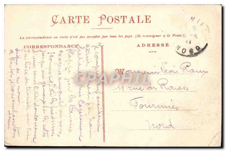 CPA Sissonne Repos Pres des Tentes Militaria — Rückseite