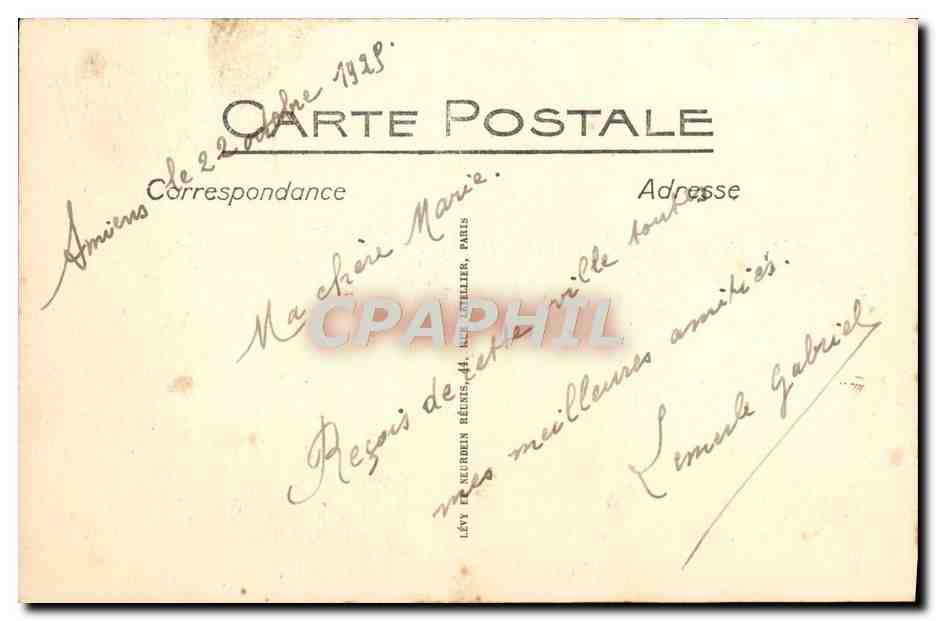 CPA Amiens Les Rives De La Somme — Back