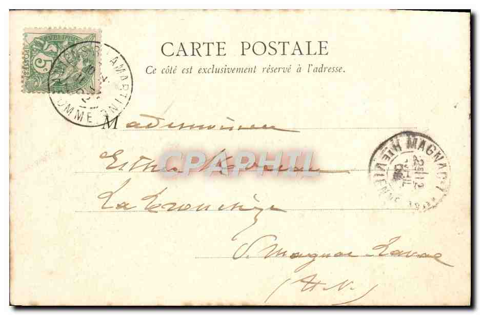 Amiens — Hôtel de Ville — L. Caron, phot-édit à Amiens, n° 72 — Achterkant