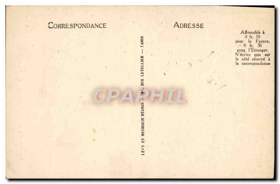 CPA Lourdes Le Funiculaire du Pic du Jer Le croisement — Rückseite