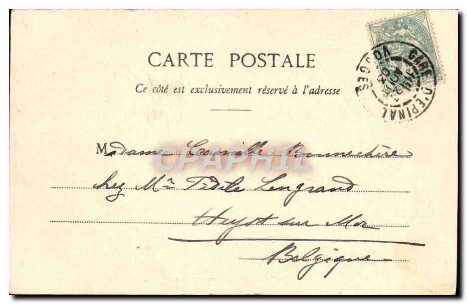CPA La Moselle dans la traversee d'Epinal — Rückseite