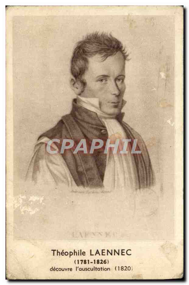 CPA Theophile Laennec 1781 1826 Auscultation Medecine 