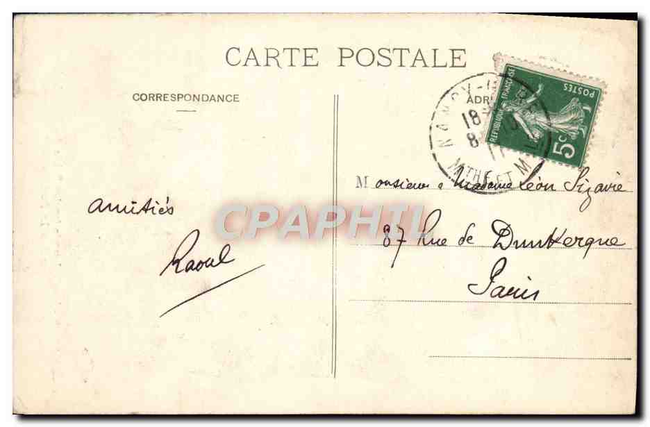 CPA Nancy Musee Lorrain  — Rückseite