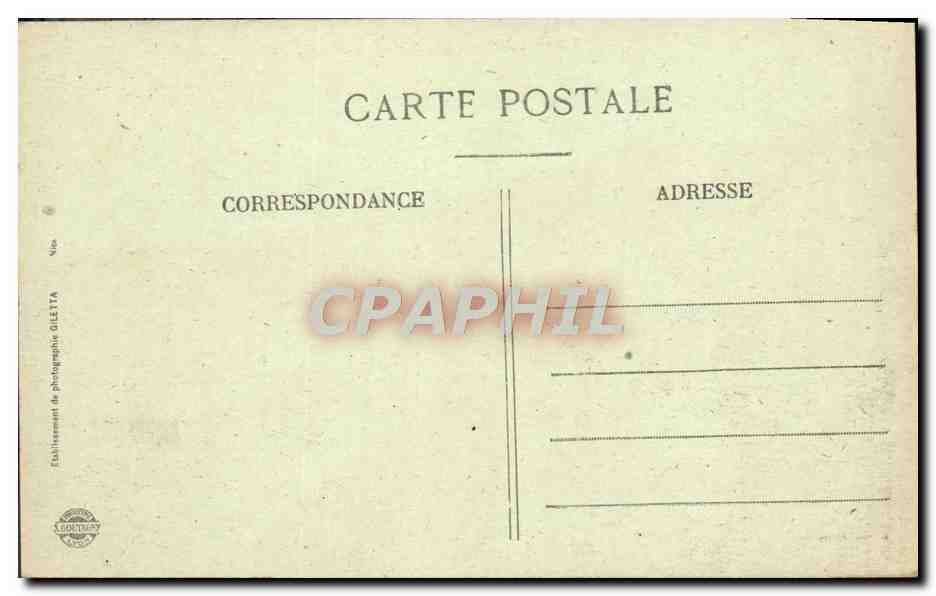 CPA Menton Promenade du Midi pendant la musique — Rückseite