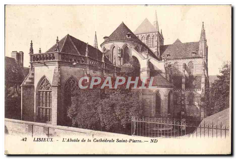 Lisieux - L'Abside de la Cathédrale Saint-Pierre — CPAPHIL n°42
