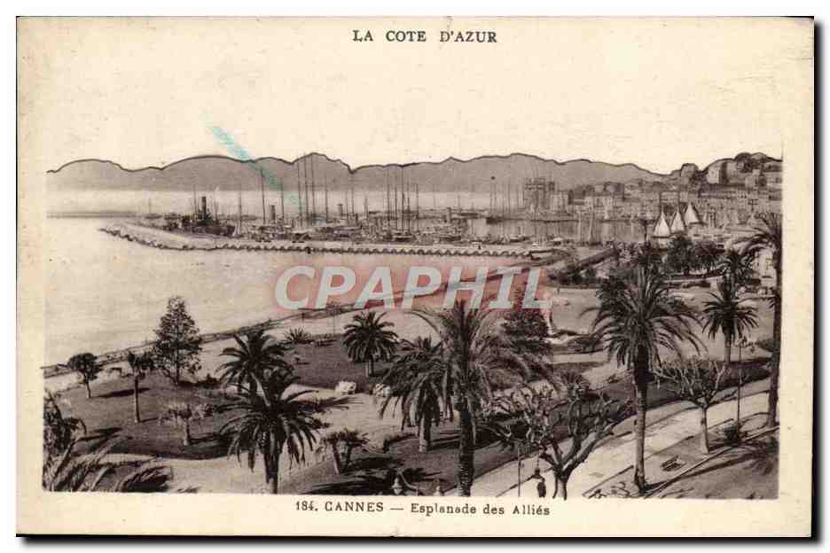 CPA Cannes Esplanade des Allies