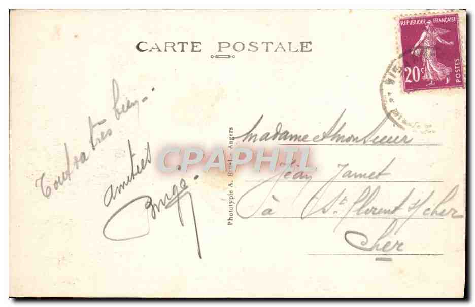 Croix-de-Vie (Vendée) — De Strand voor het Casino — A B — Achterkant