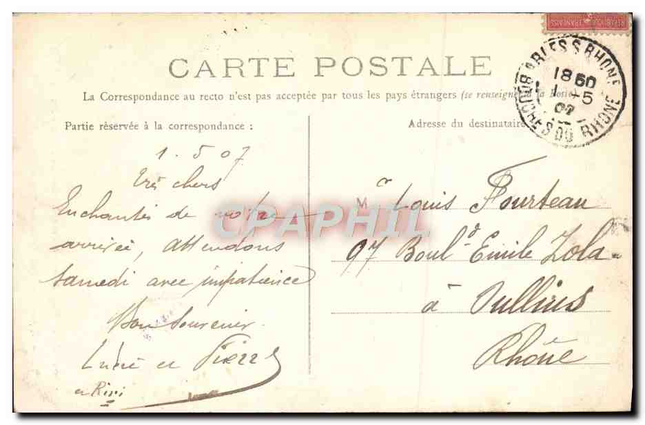 CPA Arles Ancienne Porte d'entree de L'Eglise des Precheurs — Verso