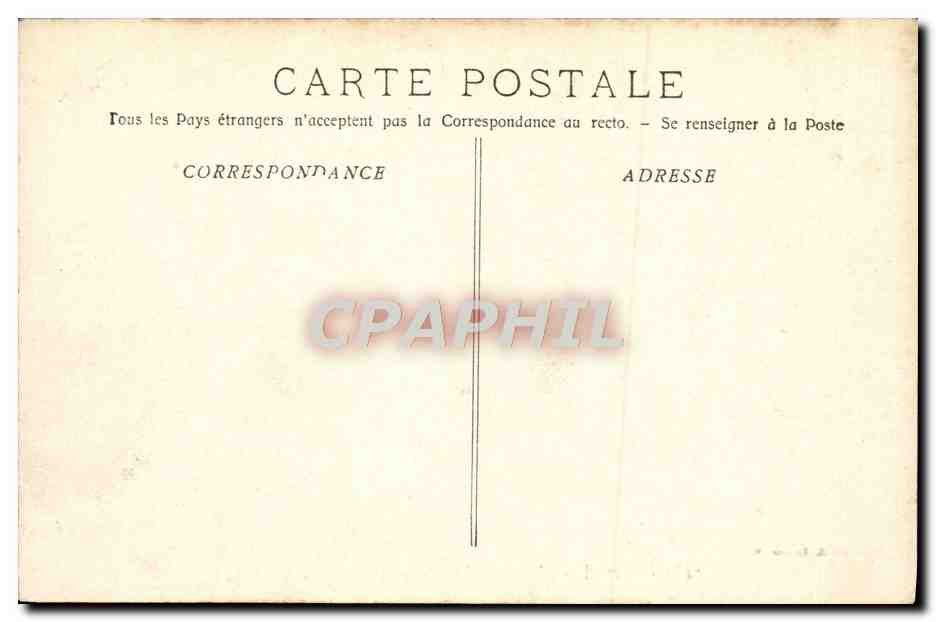 CPA Marseille L'Ancien Chateau imperial Institut Pasteur Bateau  — Back