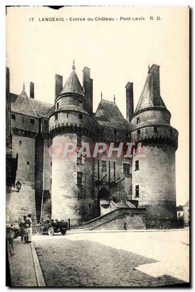 CPA Langeais Le Chateau Pont Levis