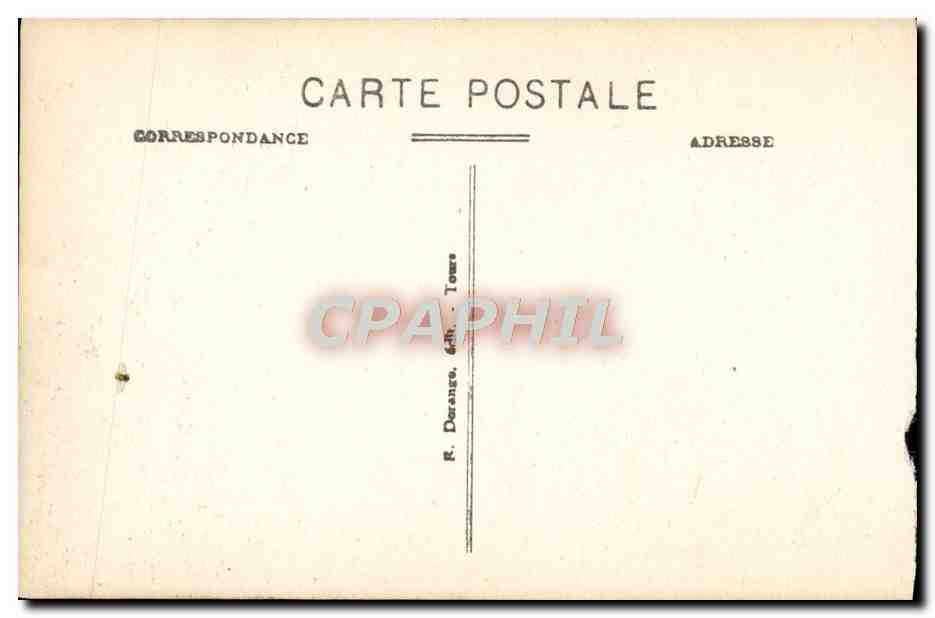 CPA Langeais Le Chateau Pont Levis — Rückseite