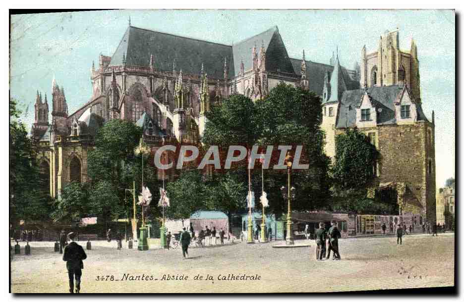 CPA Nantes Abside De La Cathedrale