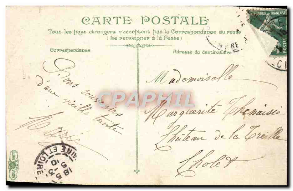 CPA Nantes Abside De La Cathedrale — Verso