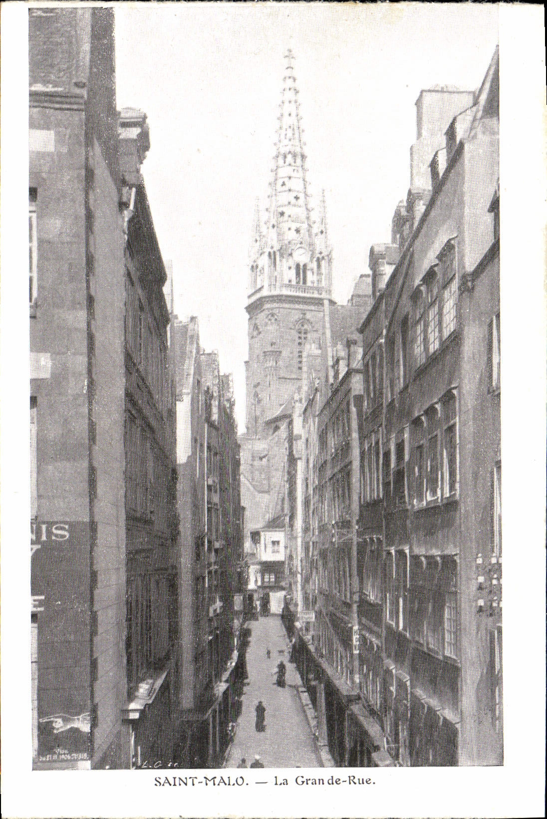 Antike Ansichtskarte Saint Malo La Grand de Rue