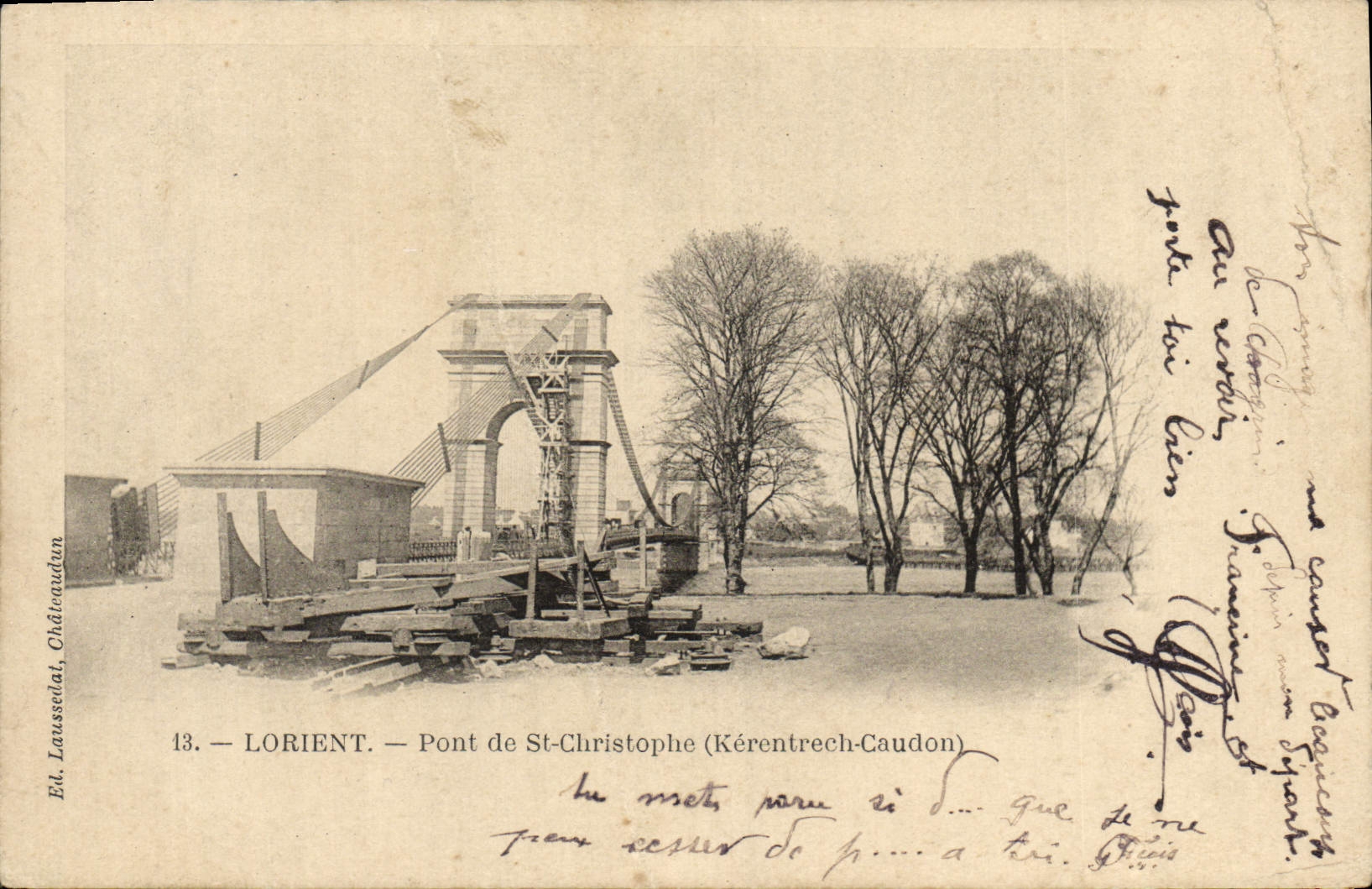 CPA Lorient Pont de St Christophe Kerentrech Caudon
