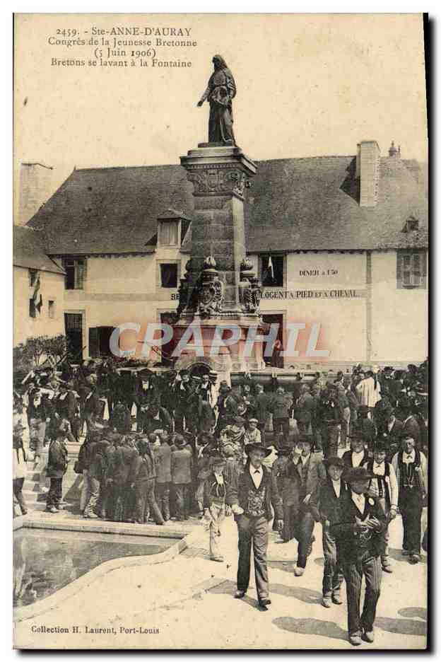 Ste-Anne-d'Auray — Congrès de la Jeunesse Bretonne (5 juin 1906) — Collection H. Laurent, Port-Louis