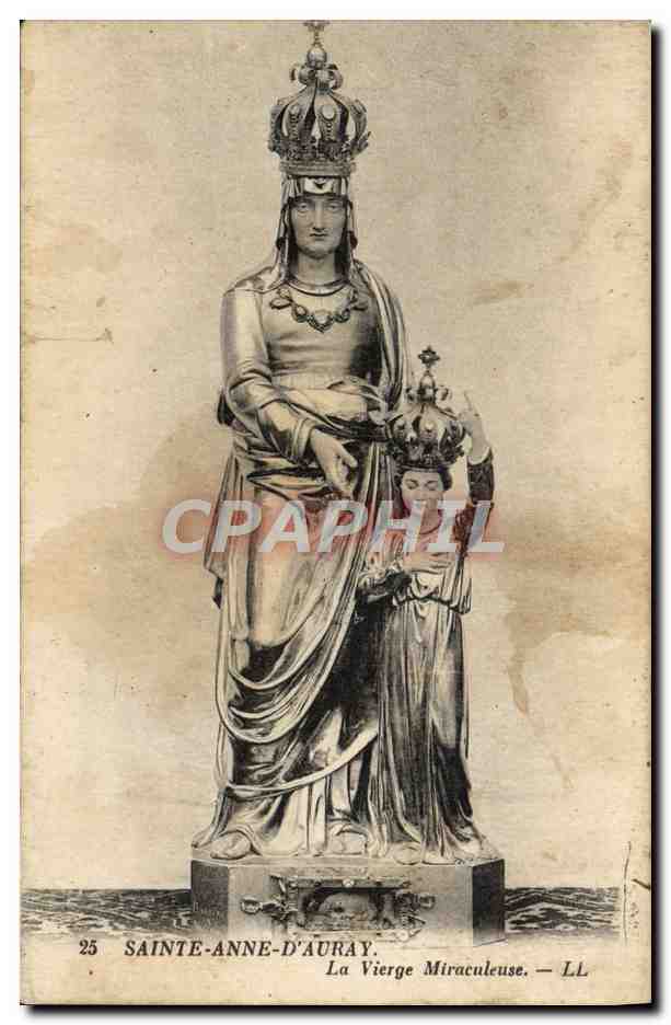 CPA Ste Anne D'Auray La Vierge Miraculeuse