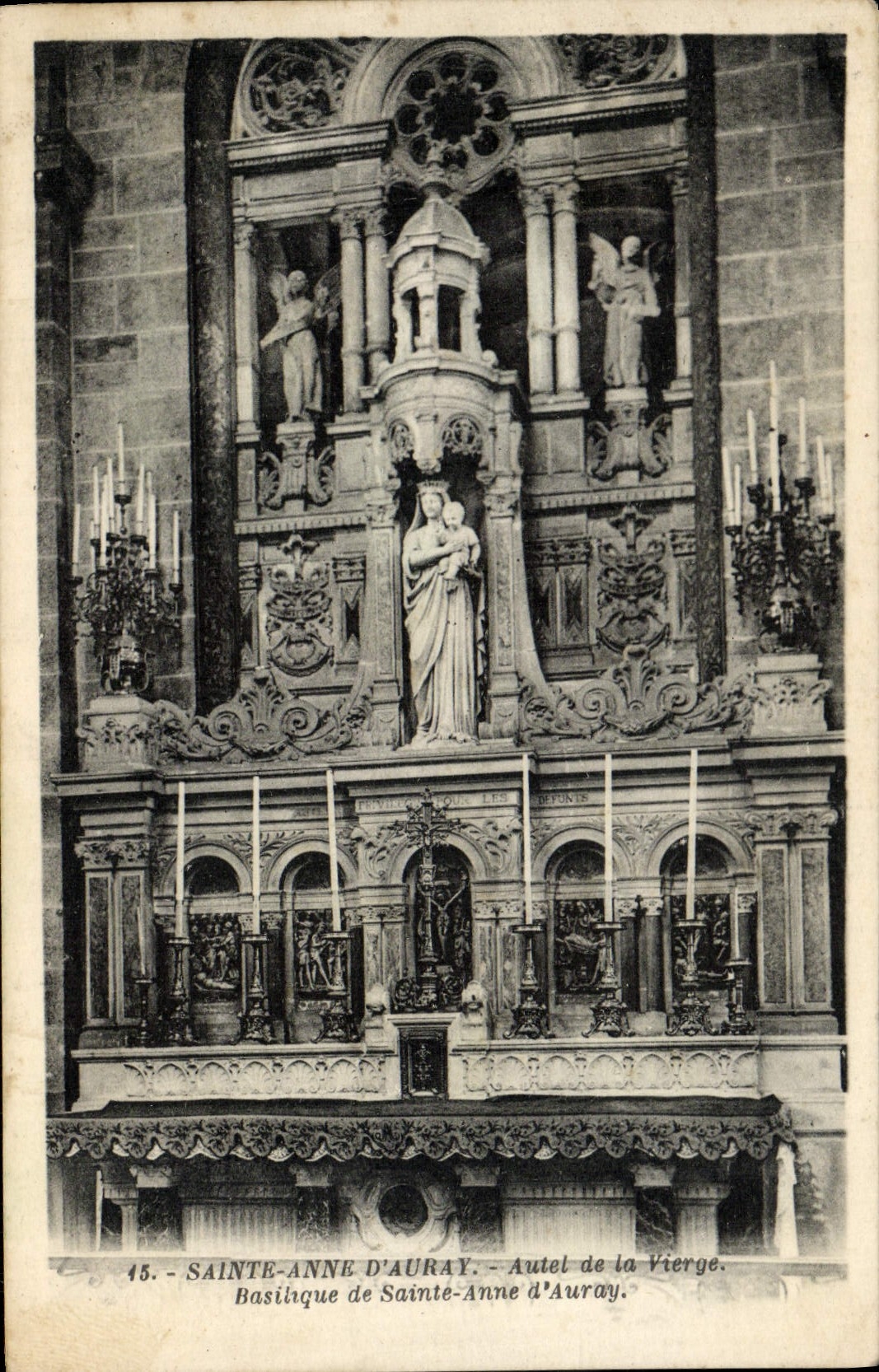 CPA Sainte Anne D'Auray Autel de La Vierge Basilique