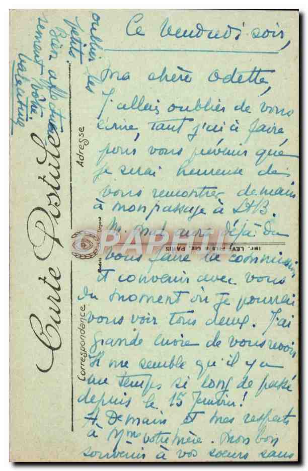 Sainte-Anne-d'Auray — Le Calvaire du Cloître — Les Jeunes Filles désirant se marier piquent des épingles au pied du Calvaire — LL. — Verso