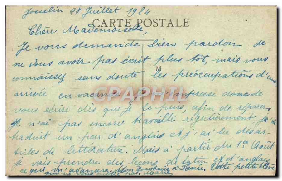 Château de Josselin — Détails de la Façade — La Bretagne Pittoresque, n° 9509 — Verso